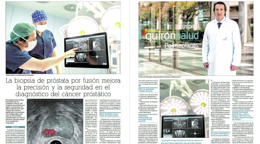Más de 100 biopsias por fusión realizadas en QuirónSalud Palmaplanas